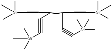 Silane, 1,1'-[3,4-bis[2-(trimethylsilyl)ethynyl]-3-hexene-2,5-diyne-1,6-diyl]bis[1,1,1-trimethyl- Structure