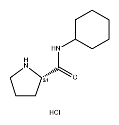 2-Pyrrolidinecarboxamide, N-cyclohexyl-, monohydrochloride, (S)- (9CI) Structure