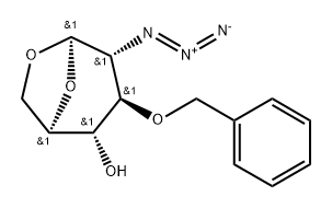 1,6-Anhydro-2-azido-3-O-benzyl-2-deoxy-β-D-glucopyranose Structure