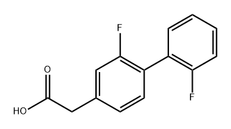 2-(2',2-Difluorobiphenyl-4-yl)acetic acid Structure