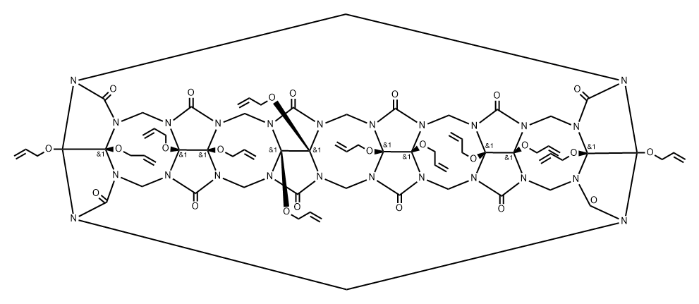 Perallyloxycucurbit[6]uril (AOCB[6]) potassiuM sulfate, 94+% 구조식 이미지