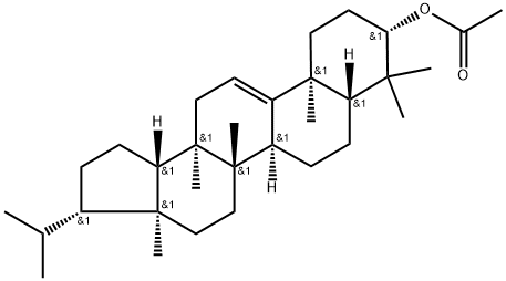 (3β,8β,13β,14α,17β,18α,21β)-D:C-Friedo-B':A'-neogammacer-9(11)-en-3-ol acetate 구조식 이미지