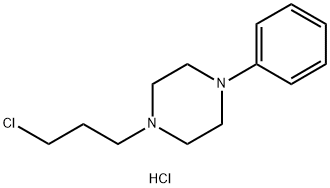 Piperazine, 1-(3-chloropropyl)-4-phenyl-, hydrochloride (1:) Structure