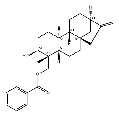 Kaur-16-ene-3,18-diol, 18-benzoate, (3α,4α)- (9CI) Structure