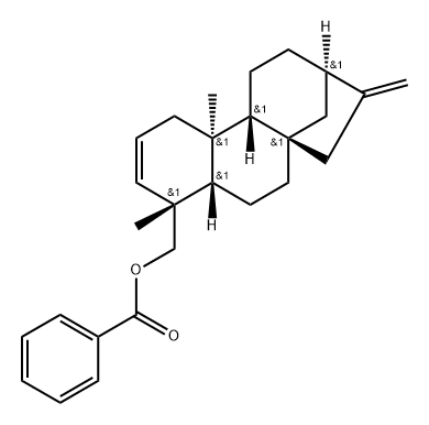 Kaura-2,16-dien-18-ol, benzoate, (4α)- (9CI) 구조식 이미지