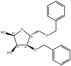 3,5-Bis-O-(phenylmethyl)-α-D-ribofuranose Structure