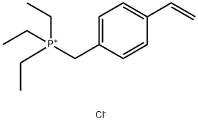 (4-ethenylphenyl)methyl]triethylphosphonium chloride (1:1) 구조식 이미지
