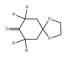 1,4-Cyclohexanedione Monoethylene Acetal-d4 Structure