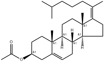 (17Z)-콜레스타-5,17(20)-디엔-3β-올아세테이트 구조식 이미지