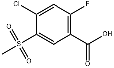 4-Chloro-2-fluoro-5-(methylsulfonyl)benzoic acid Structure