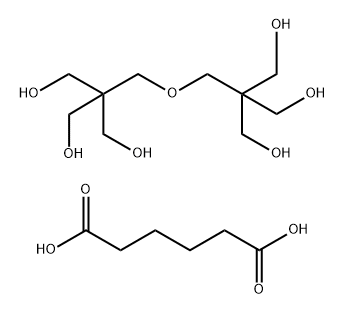 Hexanedioic acid, ester with 2,2'-[oxybis(methylene)]bis[2-(hydroxymethyl)-1,3-propanediol]  Structure