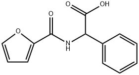 Benzeneacetic acid, α-[(2-furanylcarbonyl)amino]- Structure