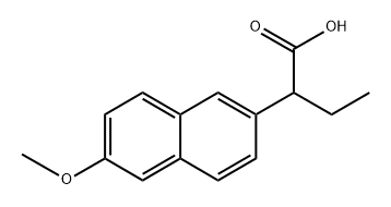 2-Naphthaleneacetic acid, α-ethyl-6-methoxy- Structure