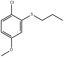 (2-chloro-5-methoxyphenyl)(propyl)sulfane Structure