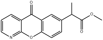 5H-[1]Benzopyrano[2,3-b]pyridine-7-acetic acid, α-methyl-5-oxo-, methyl ester Structure