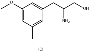 Benzenepropanol, β-amino-3-methoxy-5-methyl-, hydrochloride (1:1) Structure