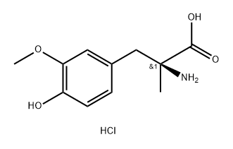 Tyrosine, 3-methoxy-α-methyl-, hydrochloride, L- (8CI) Structure