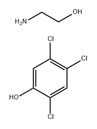 Phenol, 2,4,5-trichloro-, compd. with 2-aminoethanol (1:1) Structure