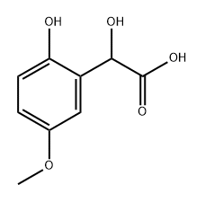 2-Hydroxy-5-methoxymandelic acid 구조식 이미지