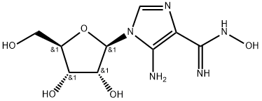 1H-Imidazole-4-carboximidamide, 5-amino-N-hydroxy-1-β-D-ribofuranosyl- Structure