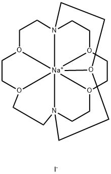 Sodium(1+), (4,7,13,16,21-pentaoxa-1,10-diazabicyclo[8.8.5]tricosane-κN1,κN10,κO4,κO7,κO13,κO16,κO21)-, iodide (9CI) Structure