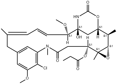 Maytansine, 2-de(acetylmethylamino)- Structure