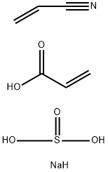 2-Propenoic acid, telomer with 2-propenenitrile and sodium hydrogen sulfate, sodium salt Structure