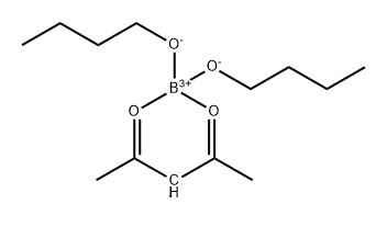 dibutoxy(pentane-2,4-dionato-O,O')boron Structure