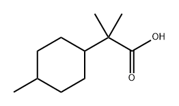 2-Methyl-2-(4-methylcyclohexyl)propanoic acid Structure