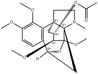 Dihydroepistephamiersine 6-acetate 구조식 이미지