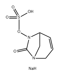 Sulfuric acid, mono(7-oxo-1,6-diazabicyclo
[3.2.1]oct-3-en-6-yl) ester, sodium salt (1:1) Structure