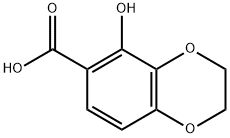 5-hydroxy-2,3-dihydrobenzo[b][1,4]dioxine-6-carboxylic acid Structure