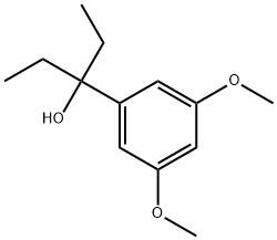 α,α-Diethyl-3,5-dimethoxybenzenemethanol Structure