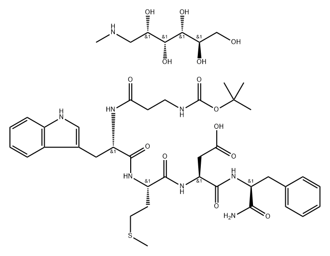 Pentagastrin meglumine Structure