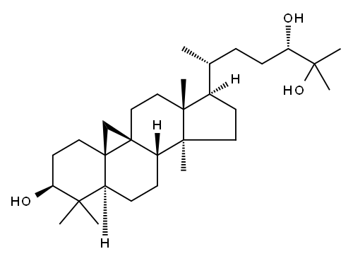 Cycloartane-3,24,25-triol Structure
