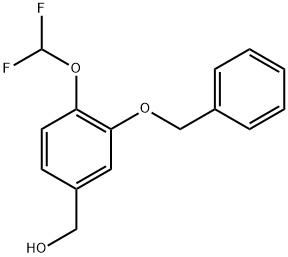 (3-(benzyloxy)-4-(difluoromethoxy)phenyl)methanol Structure