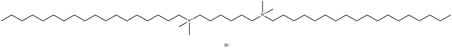 1,6-Hexanediaminium, N1,N1,N6,N6-tetramethyl-N1,N6-dioctadecyl-, bromide (1:2) Structure