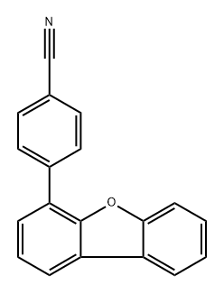 4-(4-Dibenzofuranyl)benzonitrile Structure