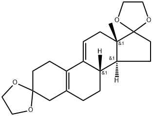 Estra-5(10),9(11)-diene-3,17-dione Cyclic 3,17-Bis(1,2-ethanediyl acetal) 구조식 이미지