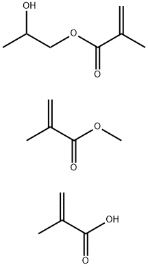 2-Propenoic acid, 2-methyl-, polymer with 2-hydroxypropyl 2-methyl-2-propenoate and methyl 2-methyl-2-propenoate Structure