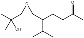 (E)-5-Isopropyl-6,7-epoxy-8-hydroxy-8-methylnon-2-one Structure