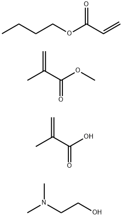 2-프로펜산,2-메틸-,부틸2-프로페노에이트및메틸2-메틸-2-프로페노에이트와의중합체,2-(디메틸아미노)에탄올과의화합물 구조식 이미지
