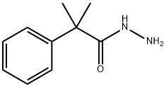 Benzeneacetic acid, α,α-dimethyl-, hydrazide Structure