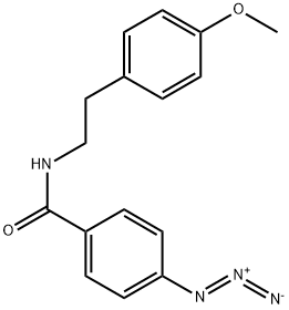 4-Azido-N-[2-(4-methoxyphenyl)ethyl]benzamide 구조식 이미지