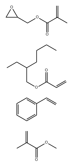 2-Ethylhexyl acrylate, methyl methacrylate, glycidyl methacrylate, styrene polymer Structure