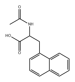 1-Naphthalenepropanoic acid, α-(acetylamino)- Structure