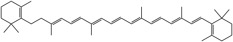 β,β-Carotene, 7,8-dihydro- 구조식 이미지