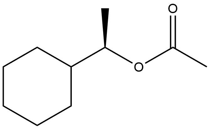 (R)-Acetic acid 1-cyclohexyl-ethyl ester Structure