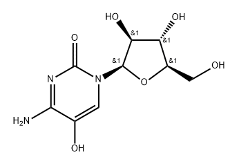 2(1H)-Pyrimidinone, 4-amino-1-β-D-arabinofuranosyl-5-hydroxy- Structure