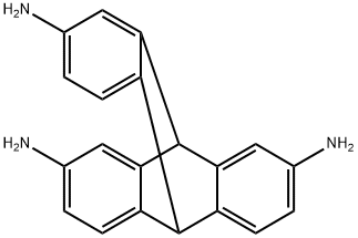 9,10[1',2']-Benzenoanthracene-2,7,14-triamine, 9,10-dihydro- 구조식 이미지